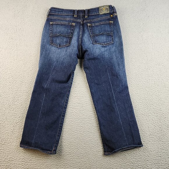 Classic Rider Jeans Womens 6/28 Lucky Brand Straight Leg Mid Rise Cropped Denim - Picture 2 of 11